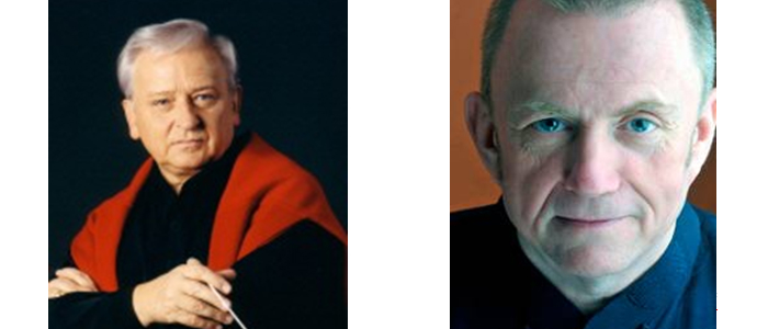 지휘자 랄프 바이커트(왼쪽)와 연출자 스티븐 로리스.