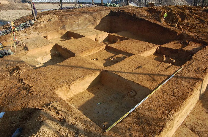 경기도 연천 남계리 유적발굴조사 현장.