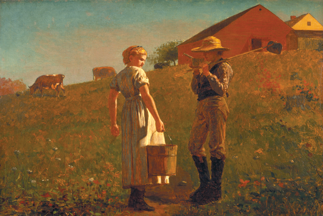 윈슬로 호머(Winslow Homer)의 ‘건전한 만남(A temperance Meeting)'. 1874년 필라델피아 미술관 소장 (사진제공: 국립중앙박물관 ).