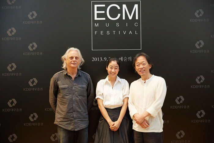 (왼쪽부터) 만프레트 아이허, 신예원, 정명훈 (사진: 크레디아)