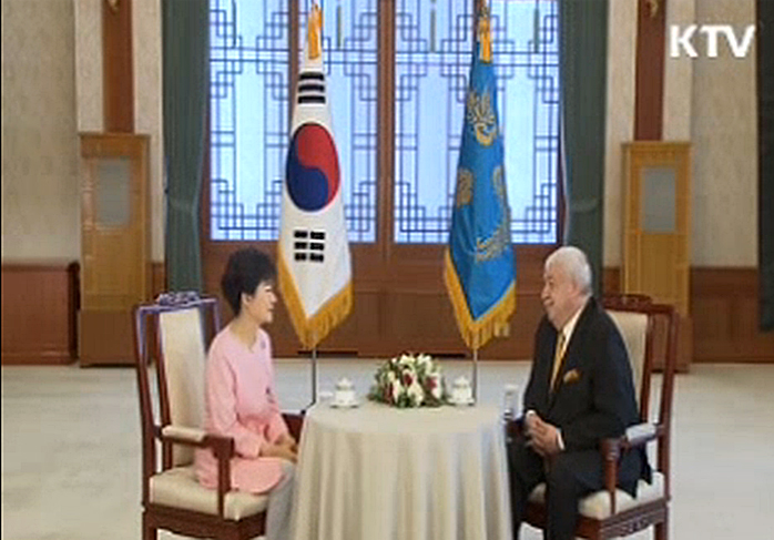 박근혜 대통령과 이타르타스 통신과의 인터뷰