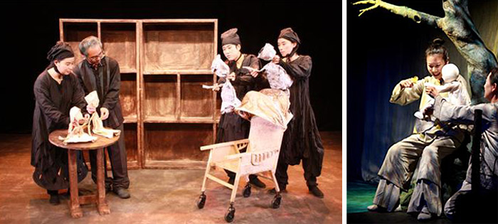 (좌측부터) 극단 나무 ‘이야기 하루’ , 극단 로.기.나.래 ‘소금인형’ (사진: 춘천인형극제 사무국)
