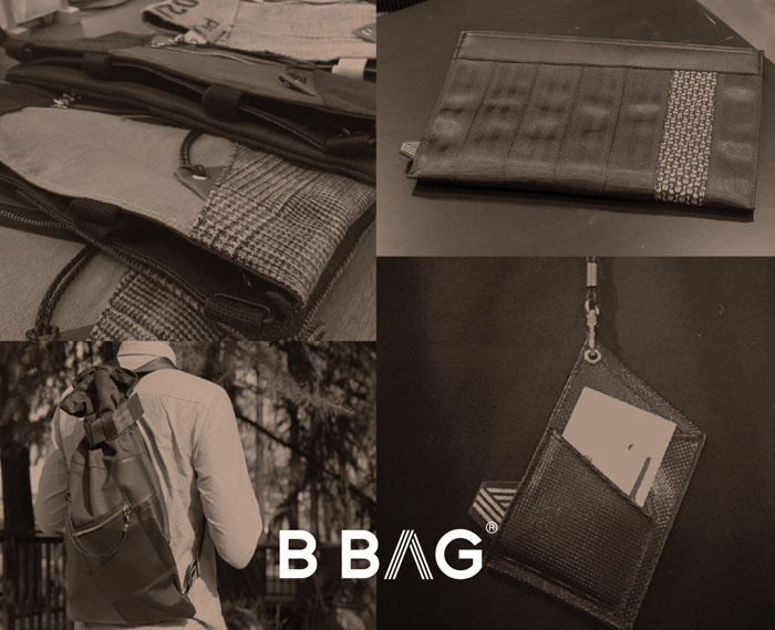 카드홀더, 토트백, 백팩 등 다양한 제품 라인을 구성하고 있는 에코인블랭크