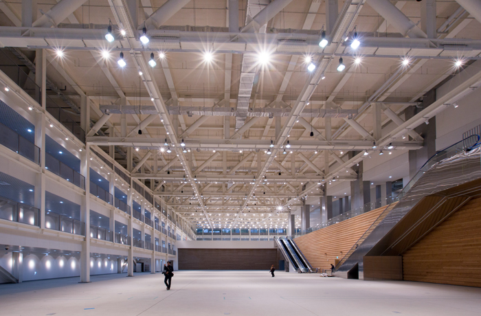 문화전당은 전시관(맨위)과 공연장(가운데), 도서관(아래)까지 복합문화공간으로서의 기능을 수행할 수 있도록 구성됐다.