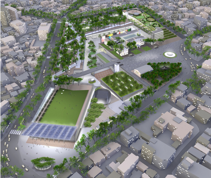 2015년 10월 광주 동구에 설립 예정인 ‘국립아시아문화전당’ 조감도