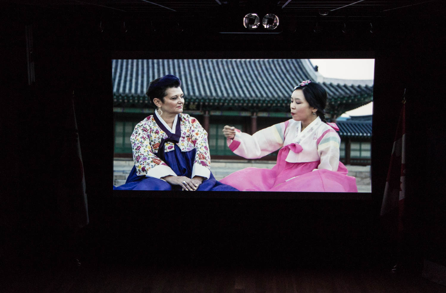 쥴리 뷴 방송인의 'Travel Libre: Korea' 프로그램 시사회의 한 장면.