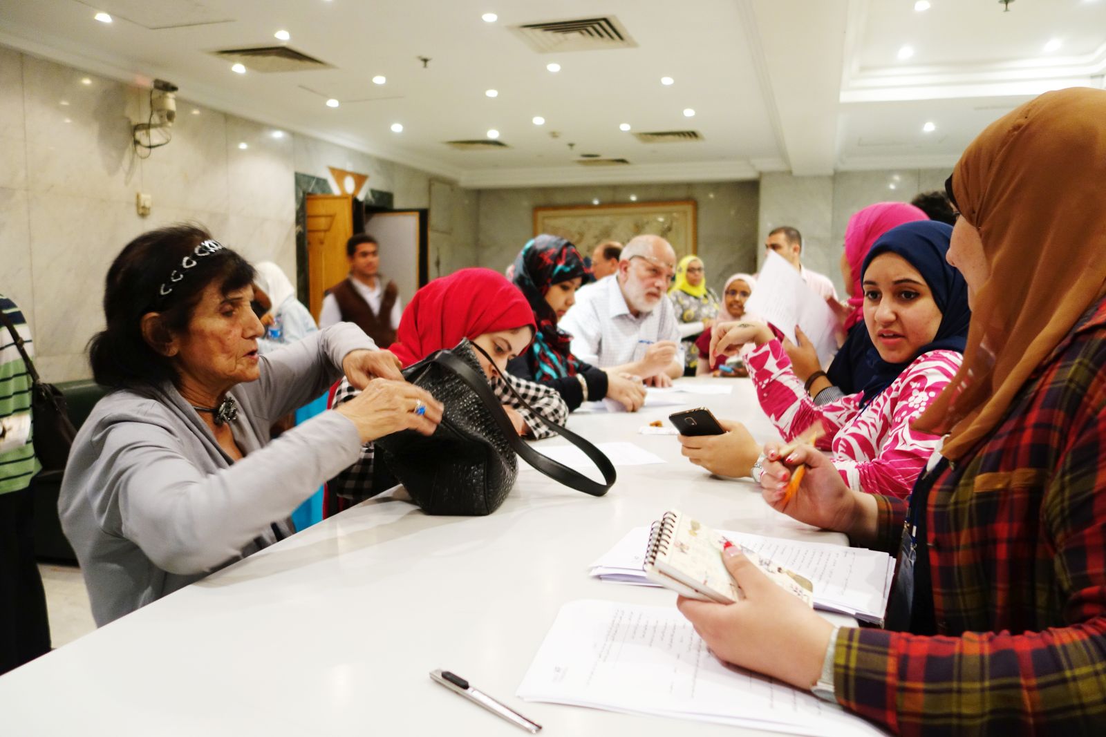 영화제가 끝난 뒤, 설문 조사에 많은 이집트 국민들이 성심성의껏 답해주었다.