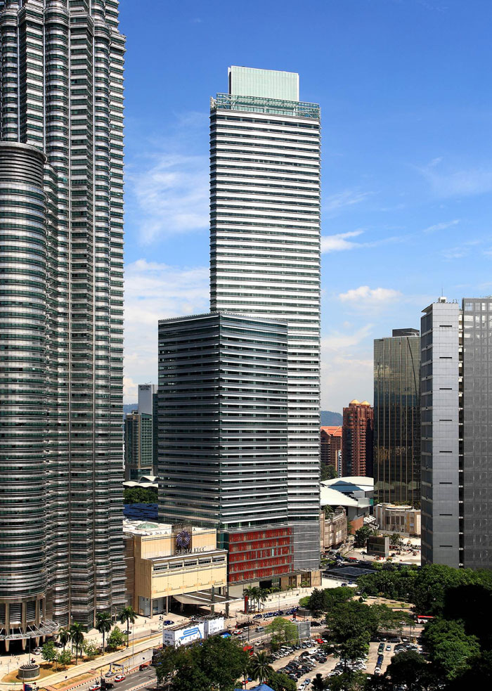 대우건설이 2011년 완공한 KLCC 타워(높이 267m).