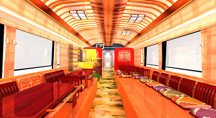 좌식으로 꾸며진 S-트레인 ‘다례실’ (사진제공 = 코레일)