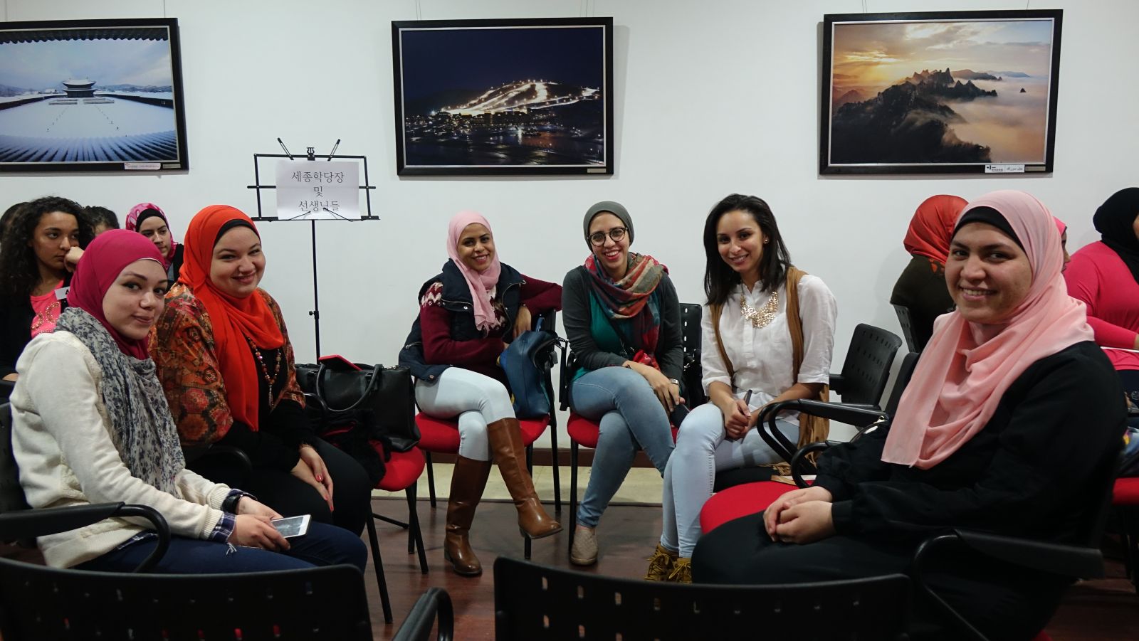 3월 31일 열린 개강식에는 주이집트 한국문화원의 세종학당 한국어 강사들도 한데 모였다.