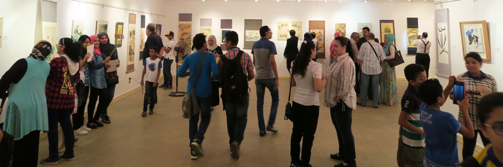 이스마일리아 문화센터에서 열린 '한국의 민화와 서예' 전시회