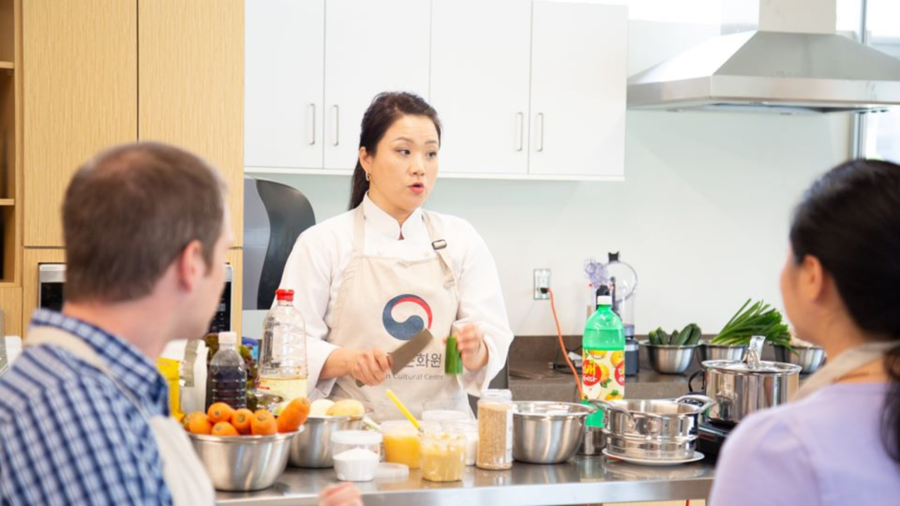 ▲K-Academy 한식 강좌 나선나 셰프