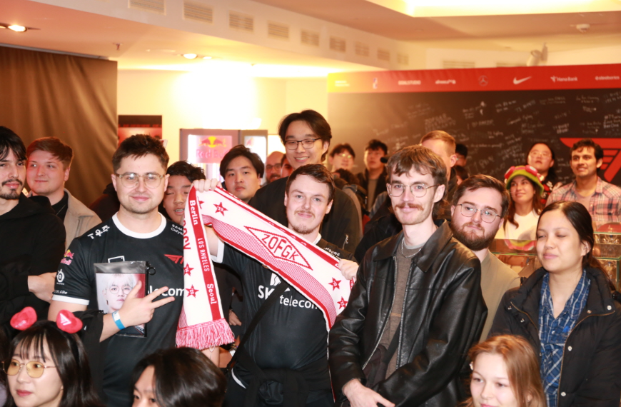 T1 굿즈에 당첨된 독일팬