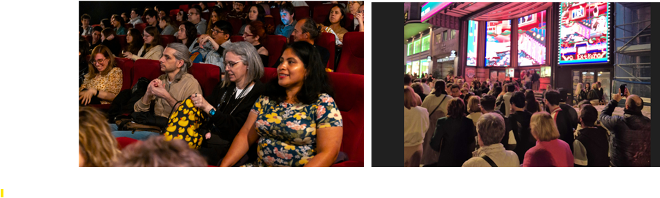 영화제 참관 관객들