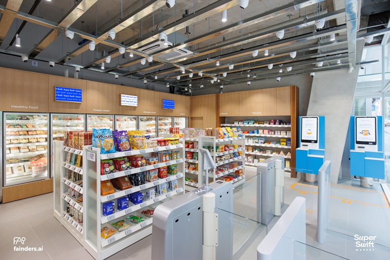 ▲ 서울 강남역 인근에 위치한 AI 무인매장, '슈퍼 스위프트'.