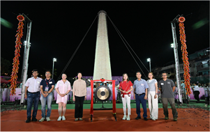 청차우 빵 축제 현장 사진