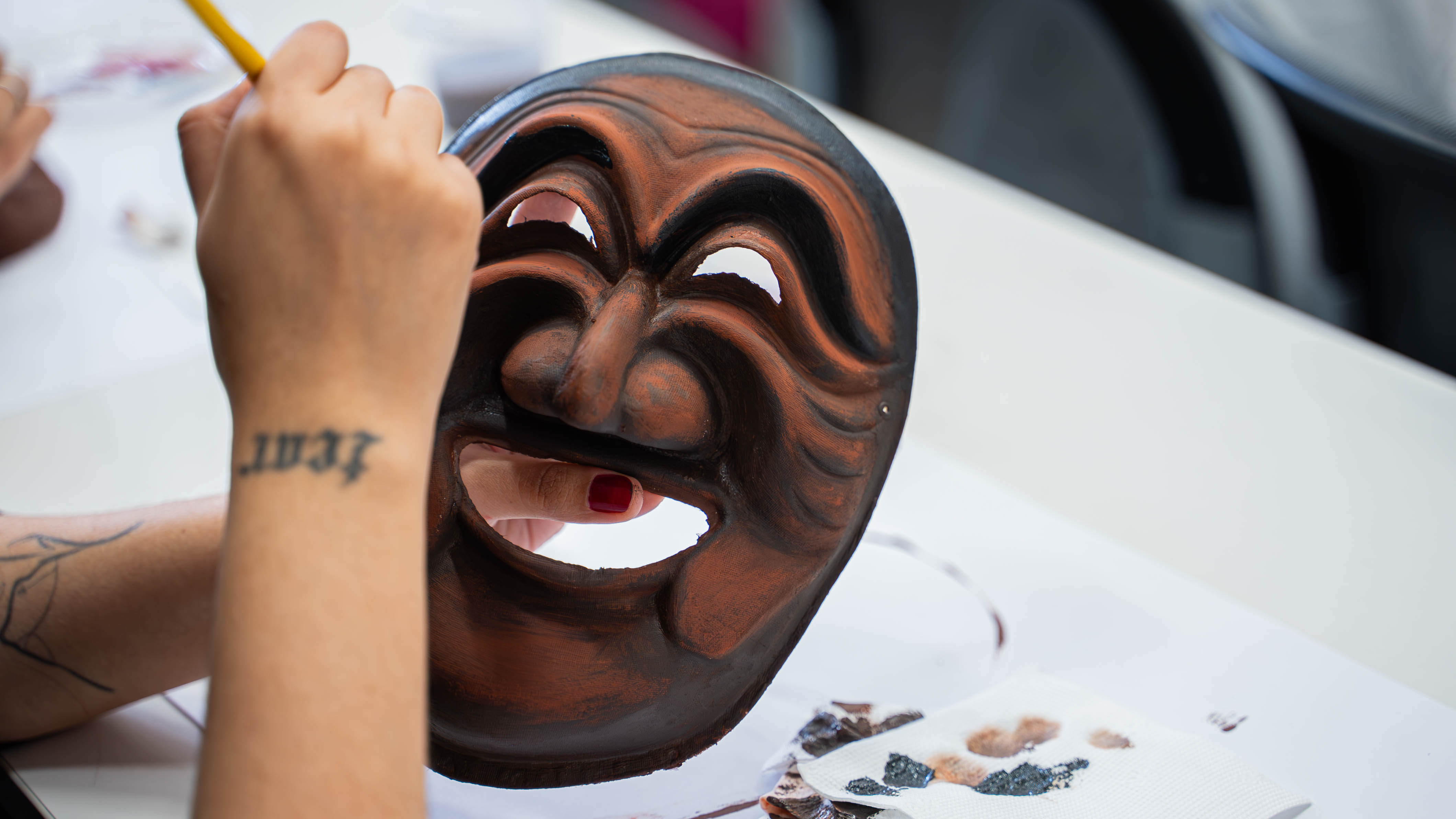 탈 만들기 워크숍 사진