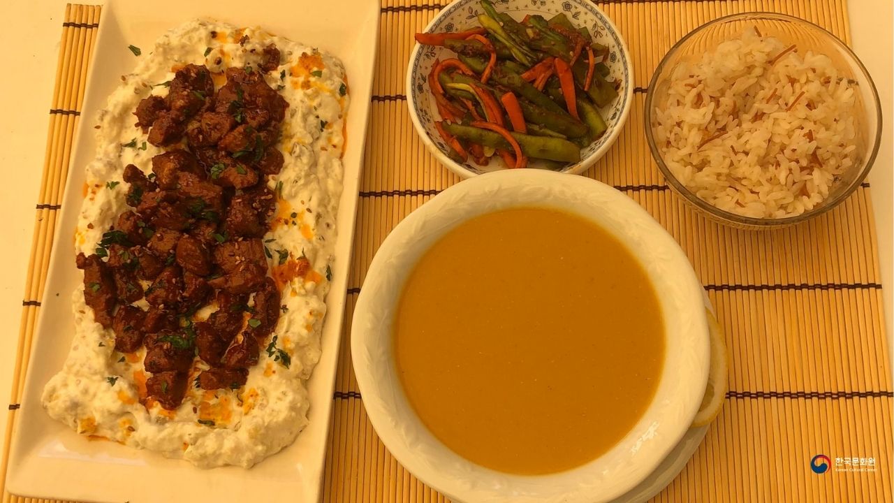 ▲  2025년 제14회 한식 경연대회 참가자 음식