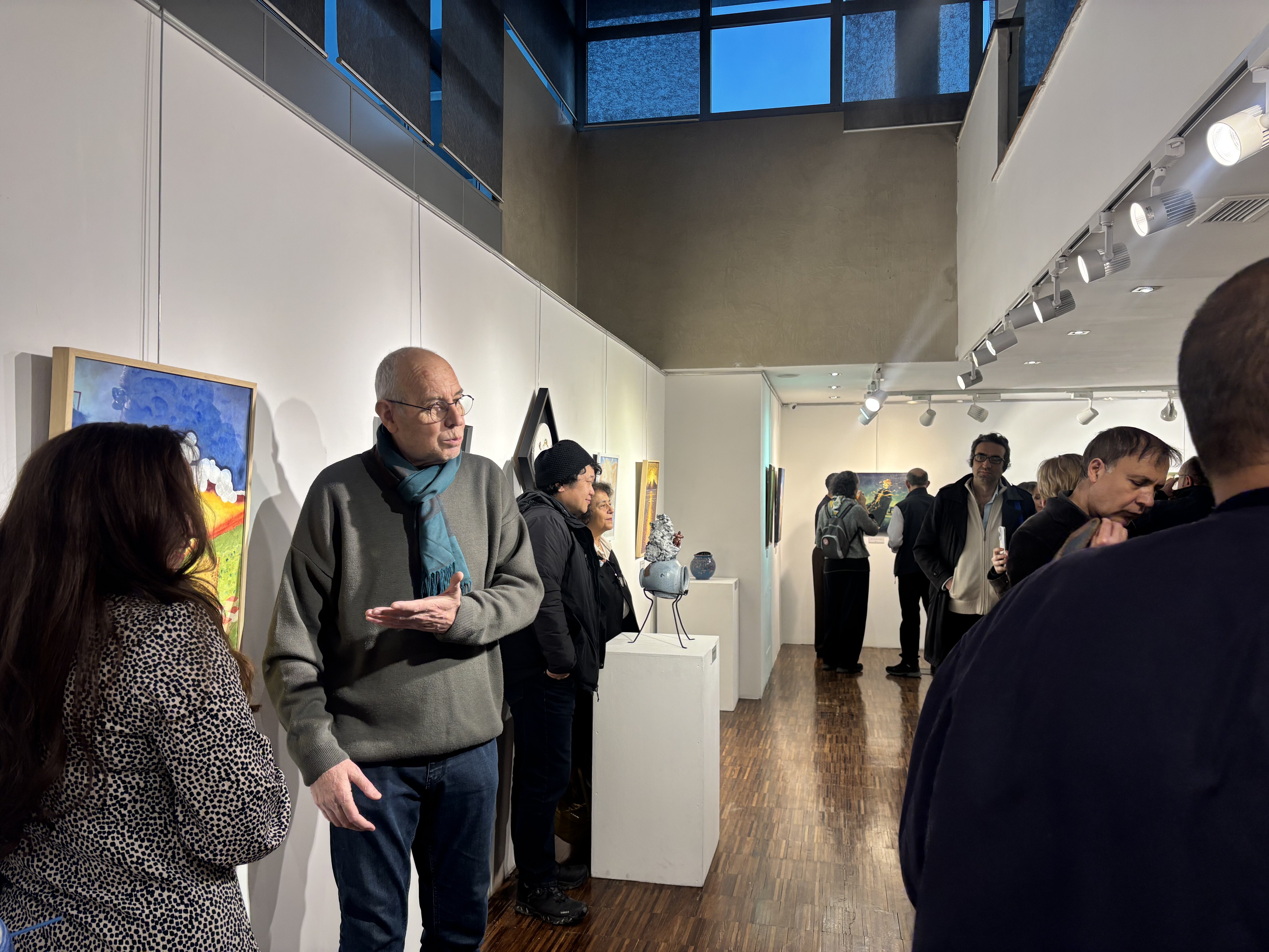 ▲ ‘희망 모색전’ 전시 작품 설명