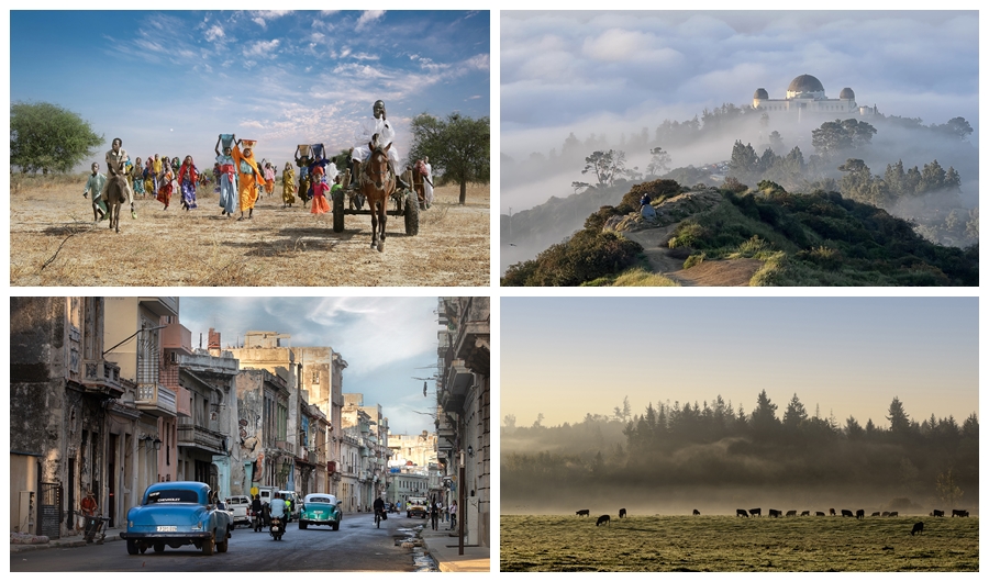 ▲ 왼쪽위/아래: 김상동-Chad, Africa/김진선-Havana, Cuba ▲ 오른쪽 위/아래: 주부권-Hollyeood, CA/진 박-Yellowstone, Wyoming