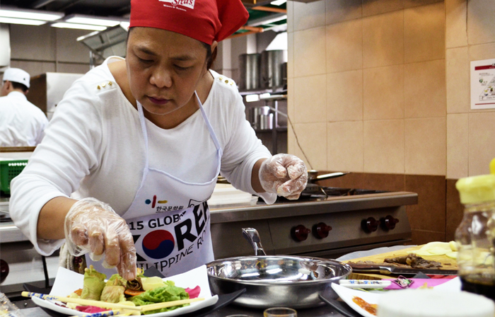 필리핀에서 열린 한식요리 경연 대회
