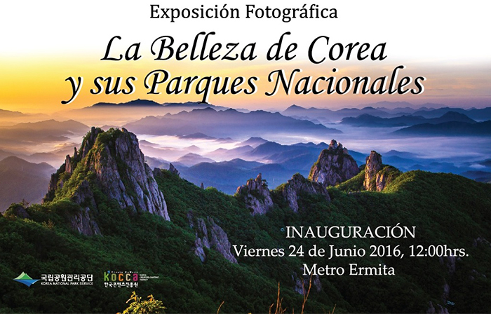 멕시코 지하철 환승역에 전시된 이역만리 한국의 대자연