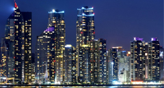 해운대, 야경명소로 빛난다