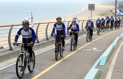 동해안을 자전거로 달려요!