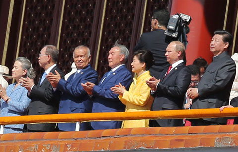 박 대통령, 중국 전승절 70주년 함께 축하