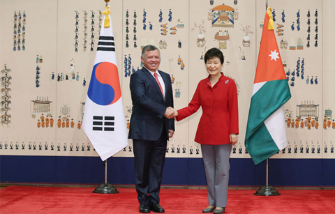 박 대통령, 요르단 국왕과 협력강화 논의