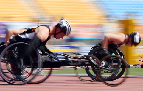 장애에 굴하지 않는 뜨거운 레이스