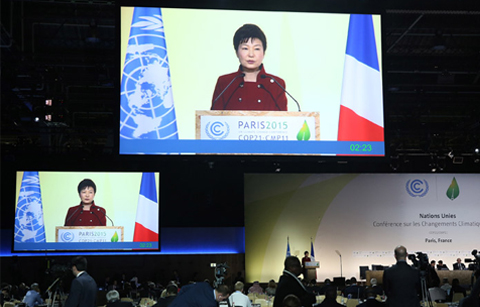 박 대통령, 온실가스 감축에 적극 나서야