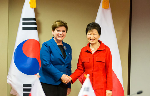 박대통령, 폴란드․헝가리․슬로바키아 3국과 양자회담