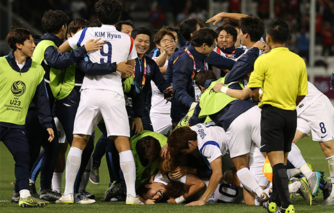 한국축구, 리우올림픽 진출 확정