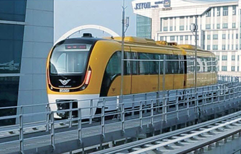 국내 첫 자기부상열차 개통