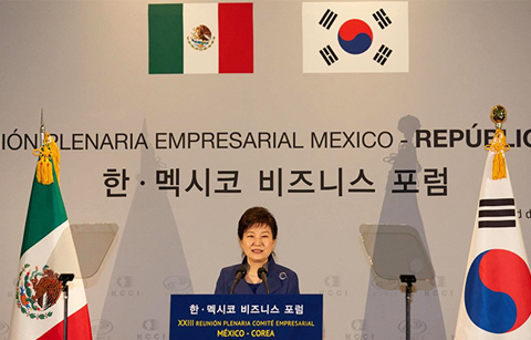 박 대통령, “한•멕시코, 함께 걸어갑시다”