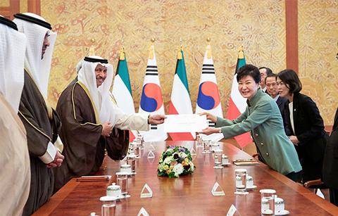 박 대통령, “서로 윈윈하는 한-쿠웨이트 협력 기대”