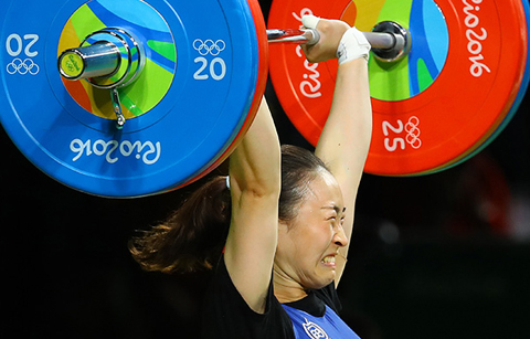  ‘2016 리우올림픽’ 역도 여자 53kg급 인상 경기