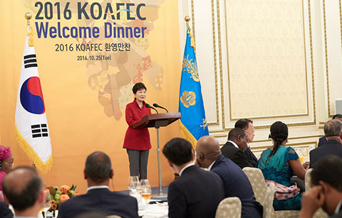 박대통령, 아프리카에 1백억달러 금융패키기 지원