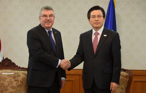 황 권한대행, '올림픽 성공 위해 IOC와 적극 협력'