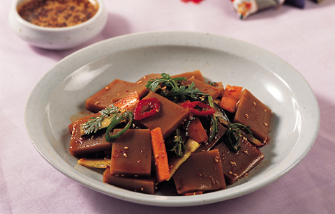 한국요리 조리법 시리즈: 도토리묵무침