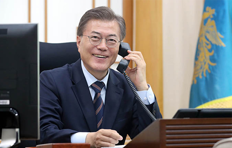 	문 대통령, 터키 대통령과 정상통화