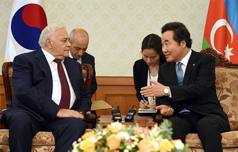 이낙연 국무총리, 아제르바이잔 국회의장 면담