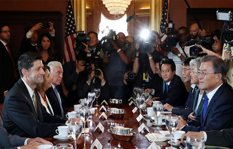 문 대통령, “북한 핵 폐기는 강력한 한미동맹으로만 가능”