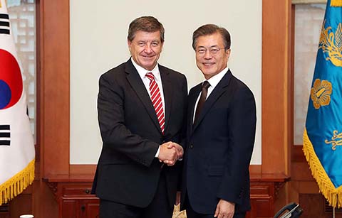 문 대통령, 국제노동기구 사무총장