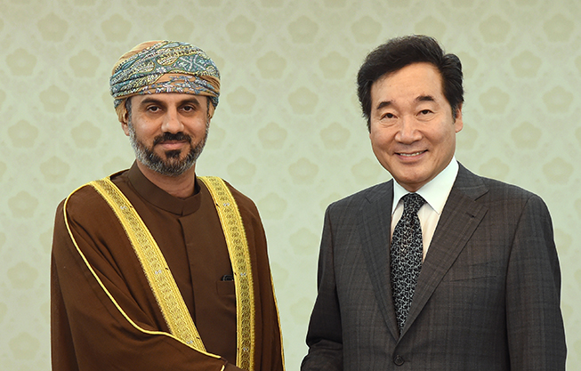 이 국무총리, 알-마왈리 오만 하원의장 접견