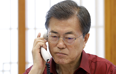 한·미 정상통화, ‘대북 공조 재확인’