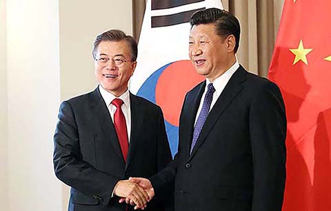 한·중, ‘양국 관계 정상화’ 합의