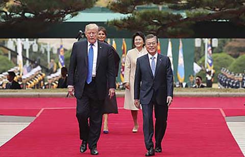 트럼프 美대통령, 25년만의 국빈 방한