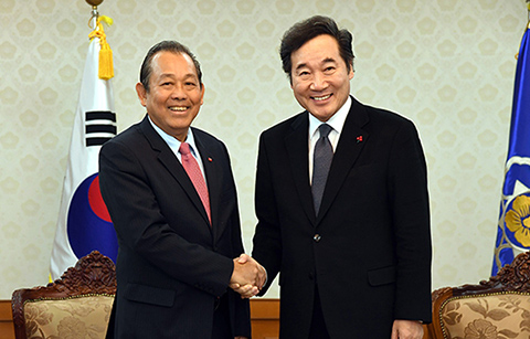 이 국무총리, 베트남 수석부총리 접견